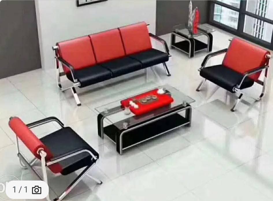 Imported Reception Sofa Foam and Nickel Metal MS-7819