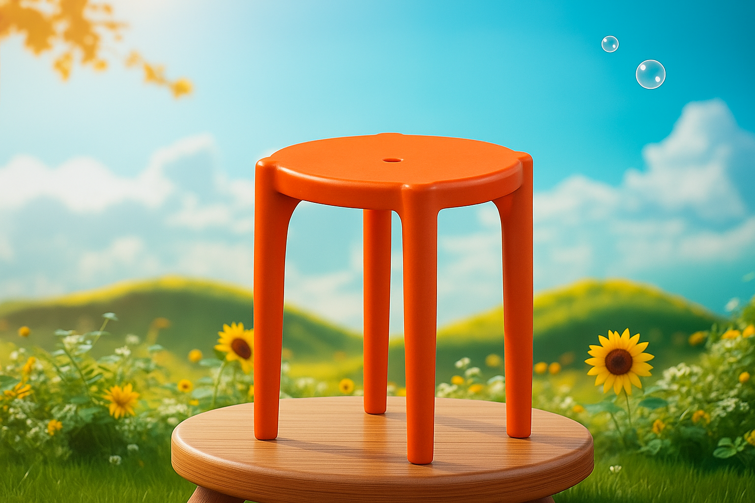 Al-Sanabel Stool made of Pure High-Quality Plastic MS-9923