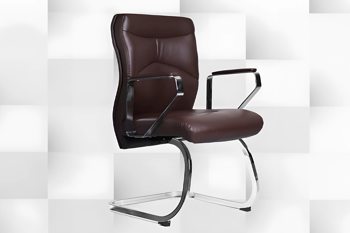 High-quality leather waiting office chair MS-13645