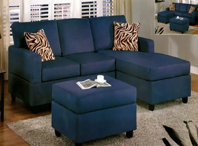 Modern Corner Sofa, Red Beech Wood and Linen or Velvet Fabric, High Quality MS-10998