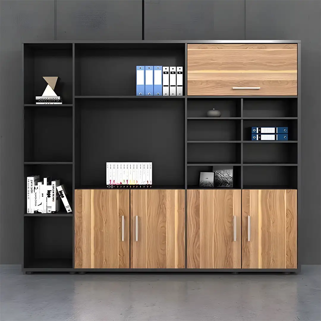 مكتبة ديكور مودرن خشب MDF (200سم × 200سم × 40سم) - MS-12970