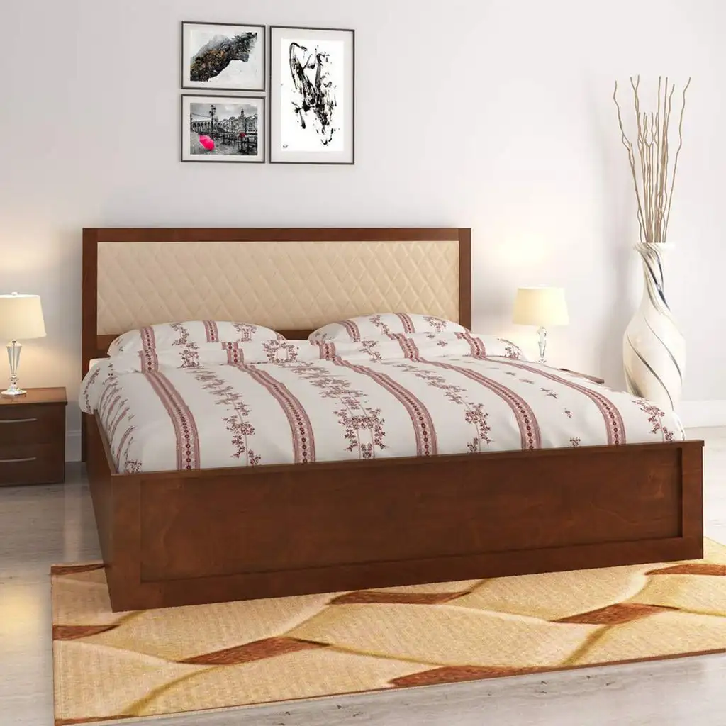 سرير مودرن مصنوع من خشب كونتر وخشب زان 200*120 سم MS-9369