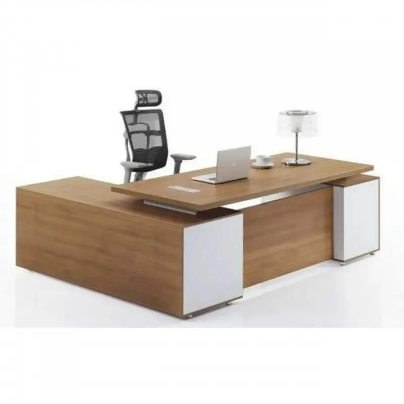 Modern Executive Desk (200 × 80 × 80 cm) with Side Unit MS-10565