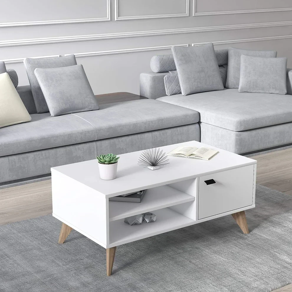 Modern side hospitality table MDF wood with water-resistant melamine layer MS-11541