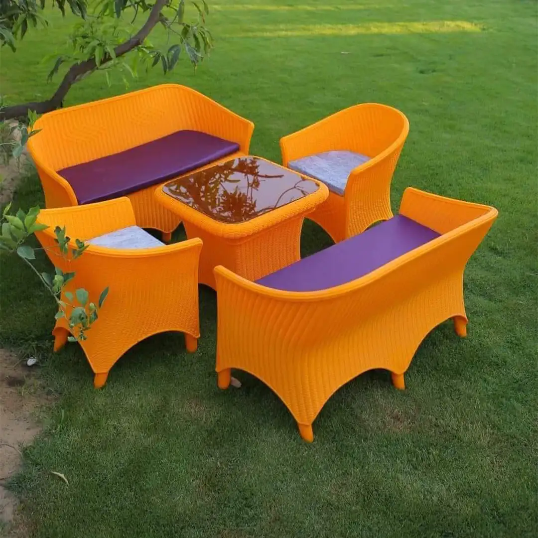 Garden Set 2 Sofas, 2 Armchairs and Table made of High-Quality Plastic MS-10586