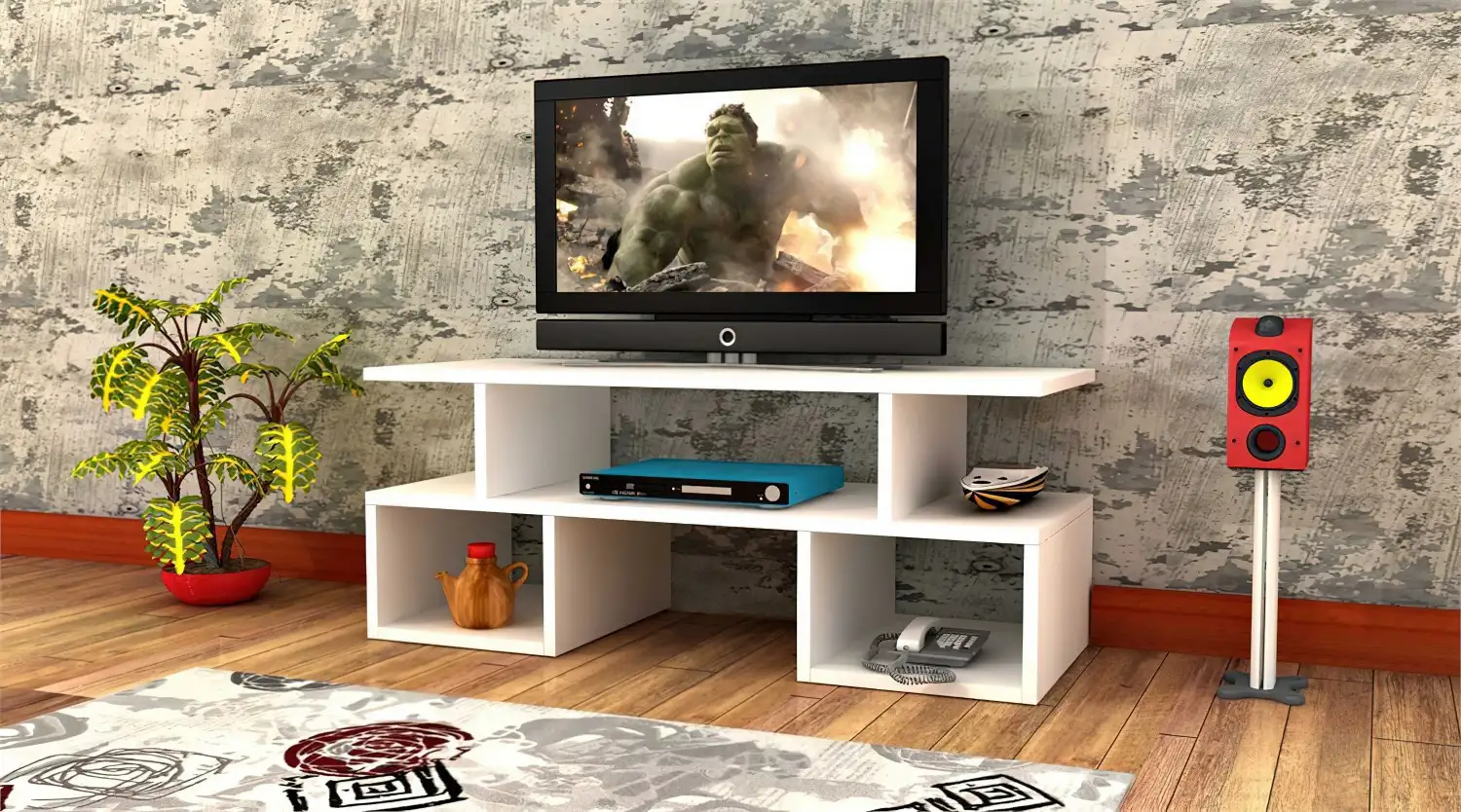 وحدة تليفزيون خشب ام دي اف مستورد MS-7480
