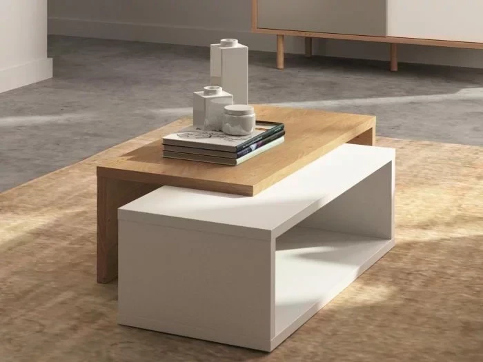 Modern side hospitality table MDF wood with water-resistant melamine layer MS-11536