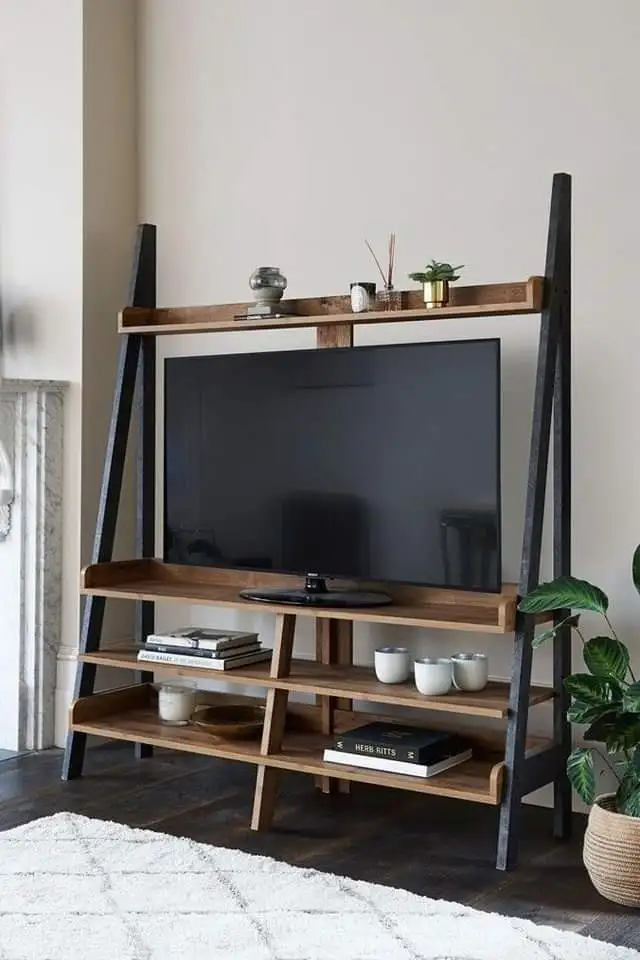 Modern TV unit steel treated & MDF MS-11821