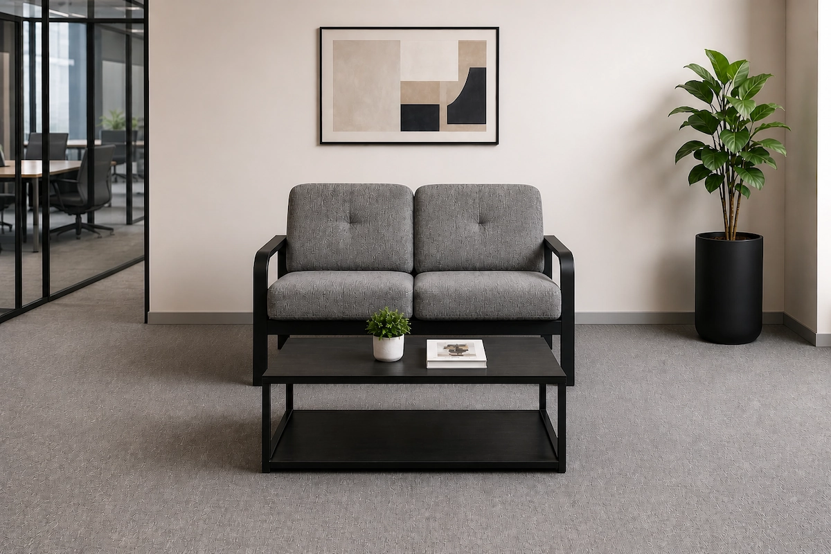 Office reception sofa for 2 people MS-9863