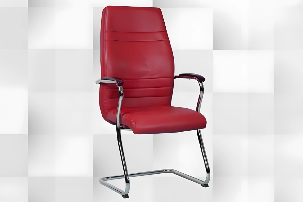 High-quality leather waiting office chair MS-13637