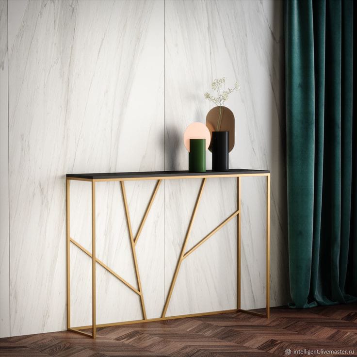 كونسول مودرن ستيل دهان وخشب MDF مستورد MS-13370