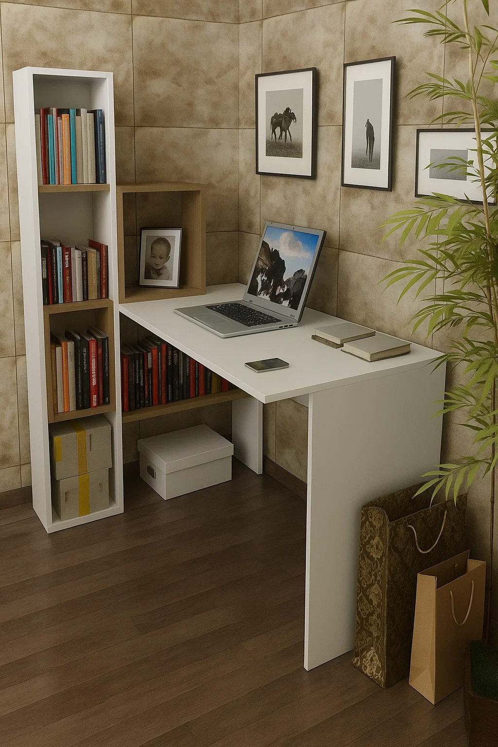 Study Desk High-Quality MDF Wood MS-12308