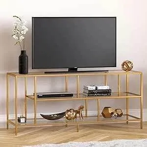 Modern TV unit steel & glass MS-11812