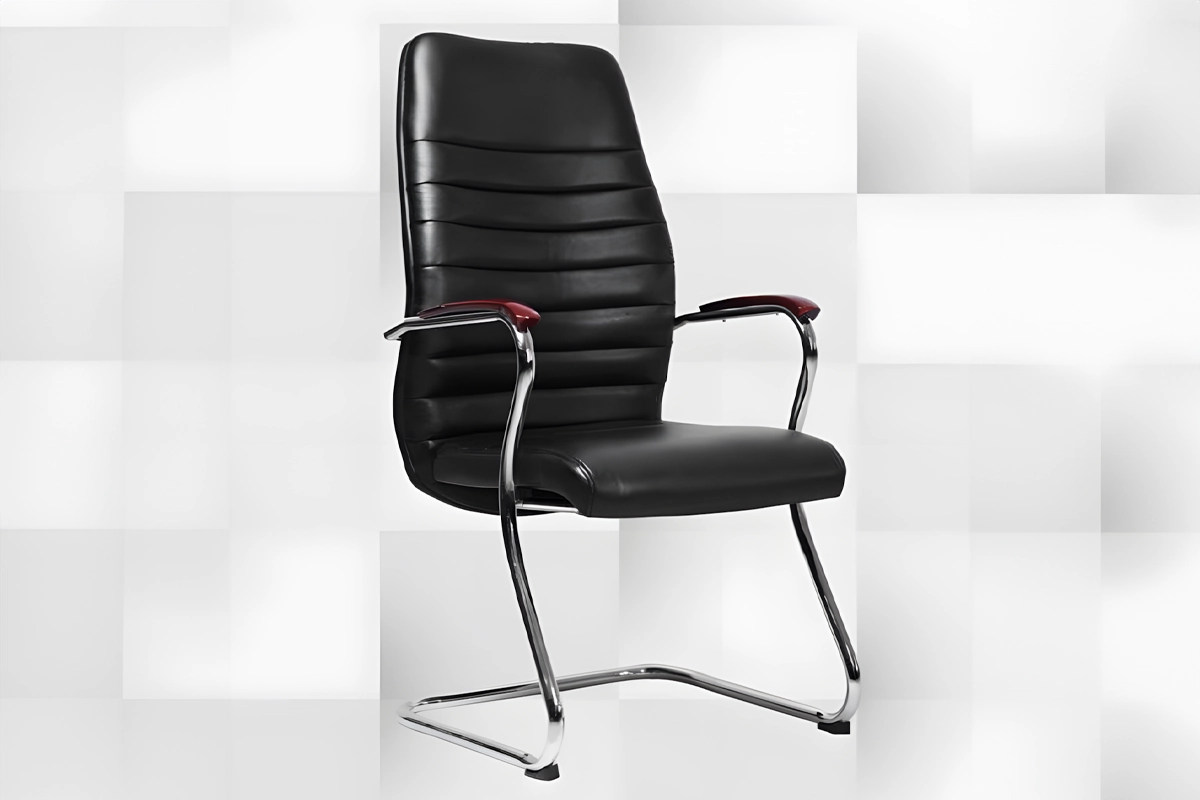 High-quality leather waiting office chair MS-13640