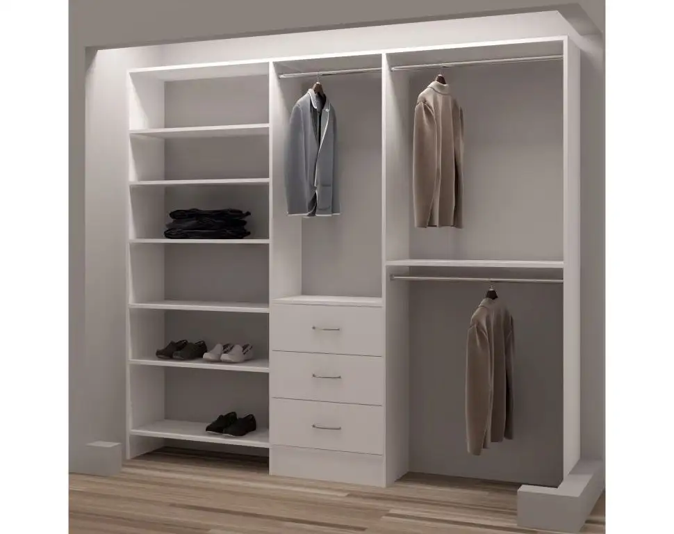 Modern dressing room made of high-quality Elm wood MS-9561