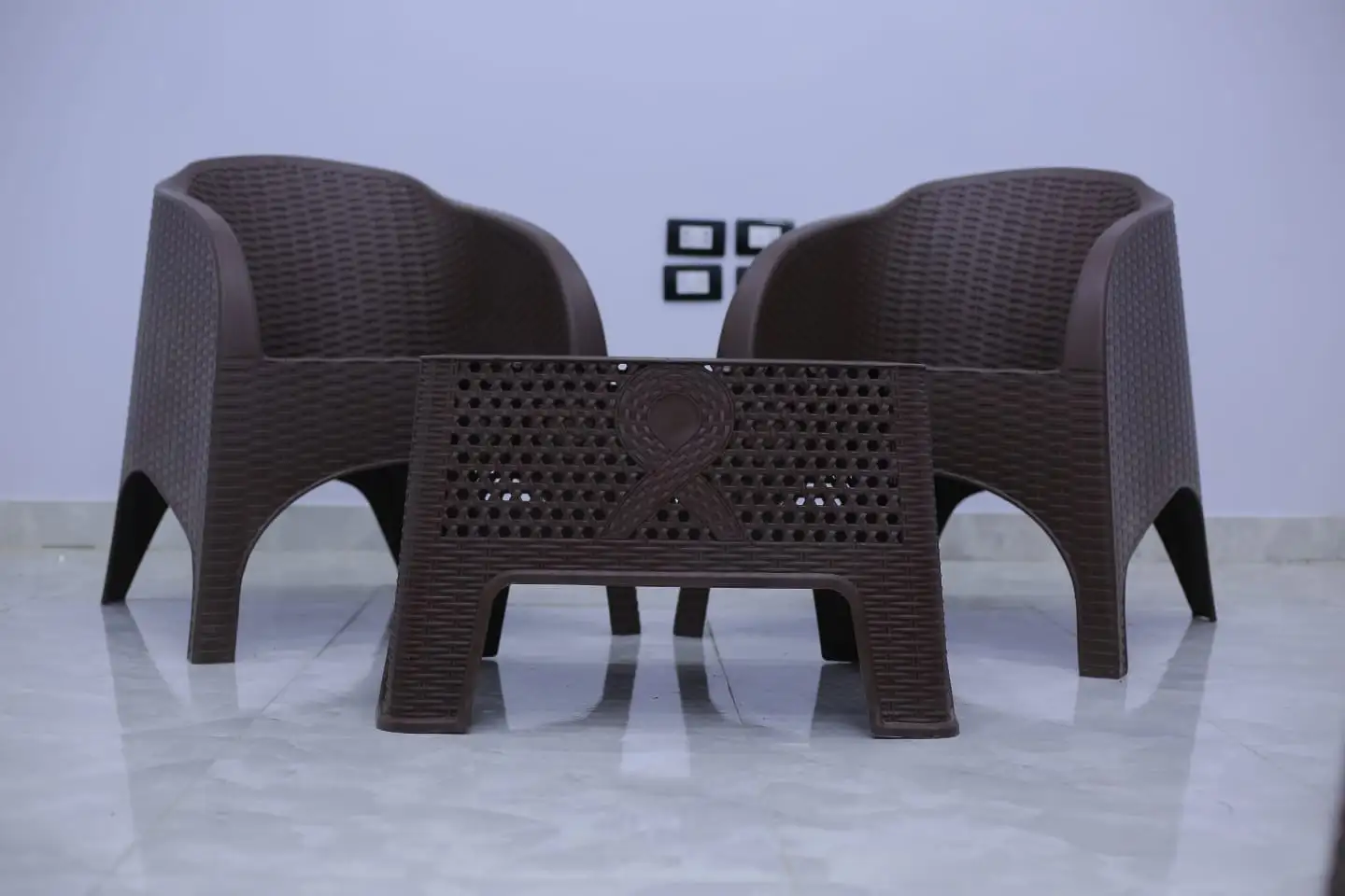 Mafia Chairs Set for Garden and Cafes made of Pure High-Quality Plastic MS-10356