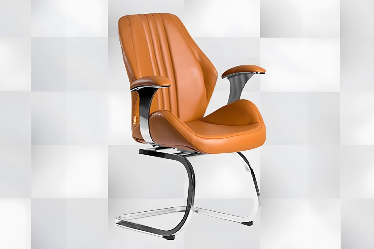 High-quality leather waiting office chair MS-13646