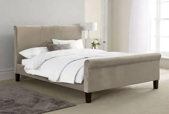 Modern Bed made of Natural Wood MS-9300