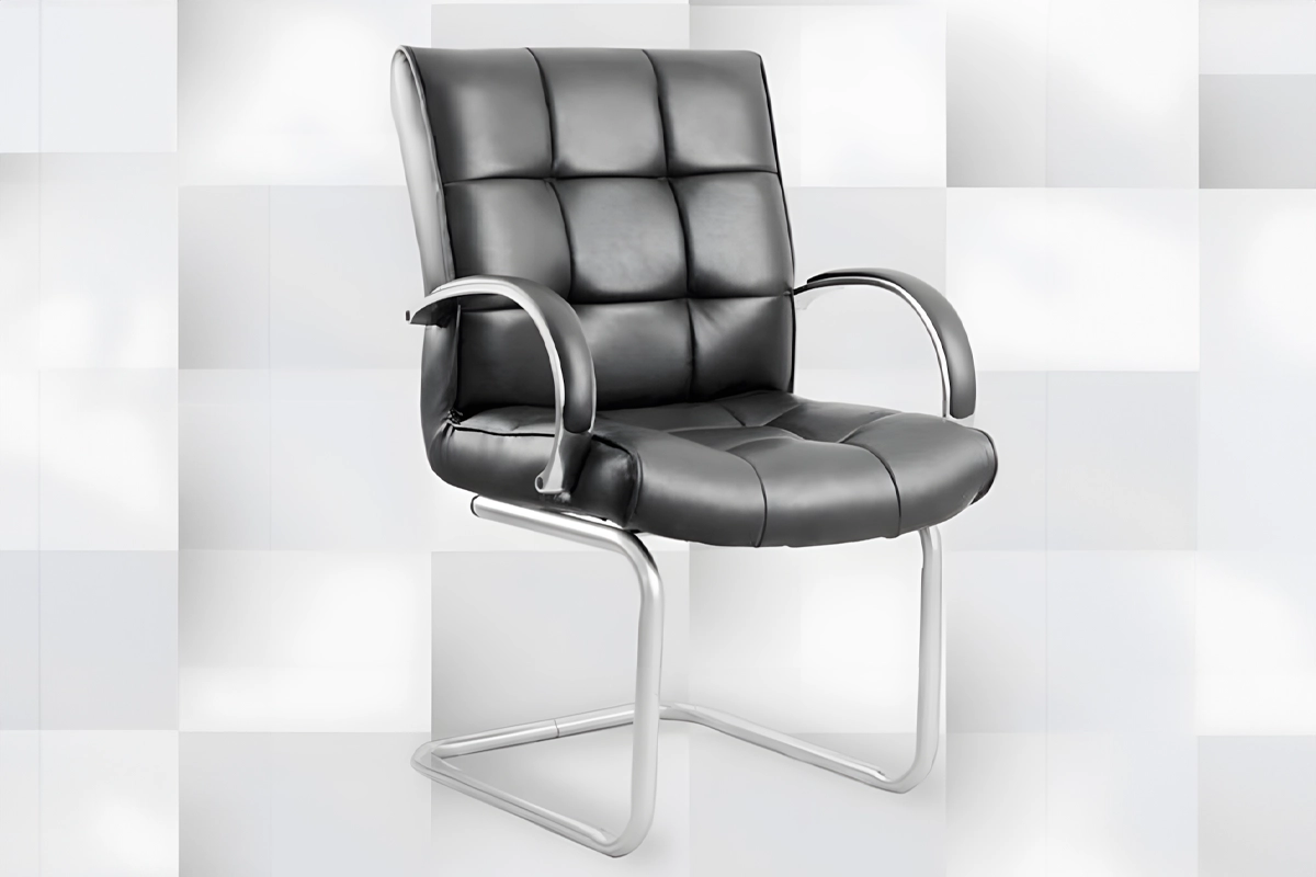 High-quality leather waiting office chair MS-13656