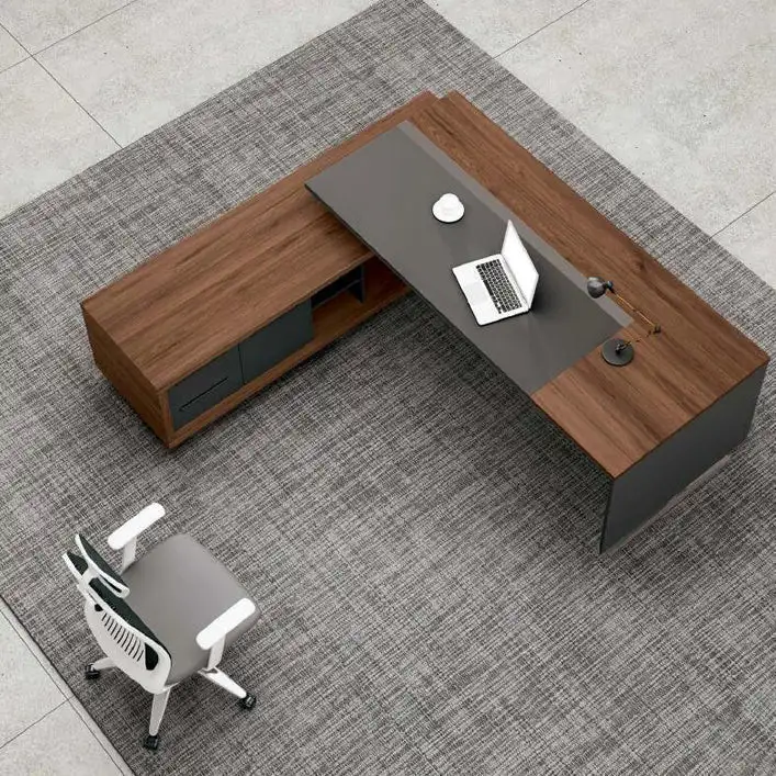Executive Desk (180 × 75 × 70 cm) with Side Unit MS-12266