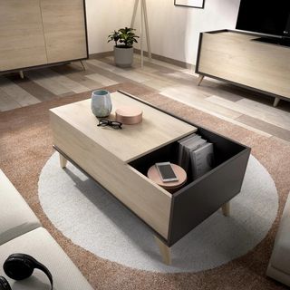 Modern side hospitality table MDF wood with water-resistant melamine layer MS-11448