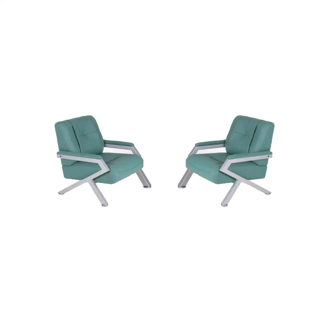 Office Reception Armchair Red Beech Wood MS-9834