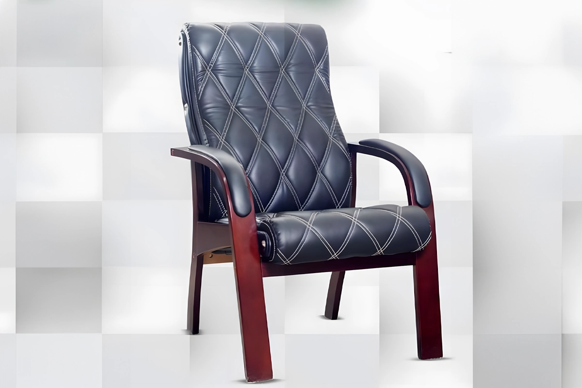 High-quality leather waiting office chair MS-13661