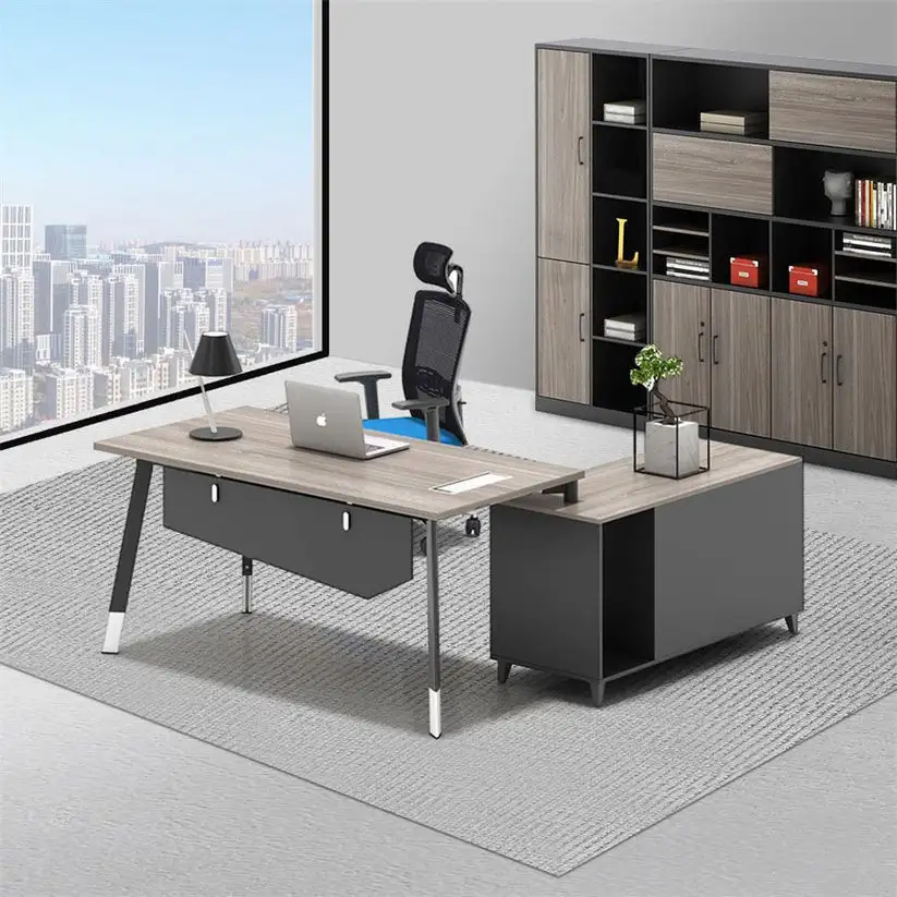 Executive Desk (180 × 75 × 70 cm) with Side Unit MS-12268