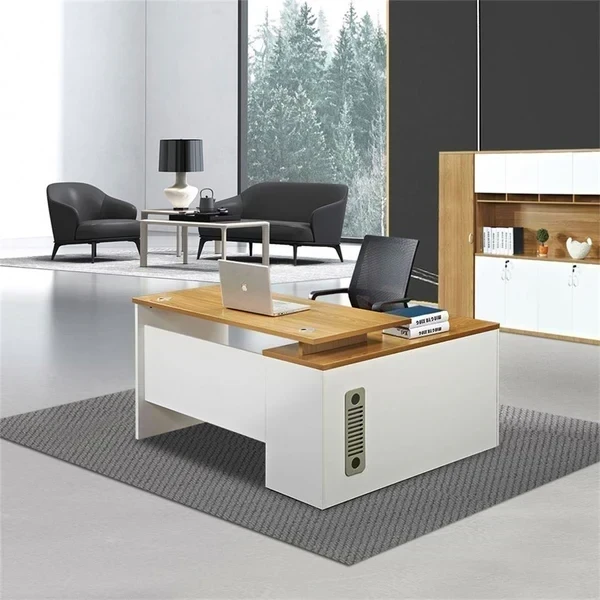 Executive Desk (140 × 75 × 70 cm) with Side Unit MS-12270