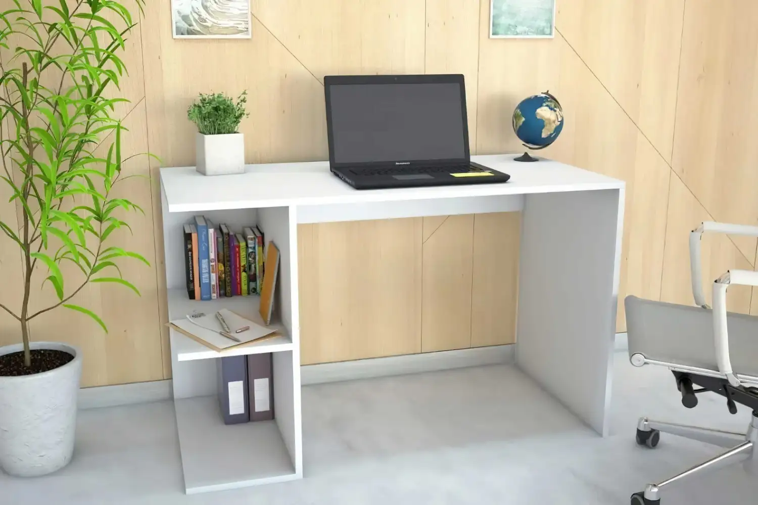 Study Desk High-Quality MDF Wood MS-7481