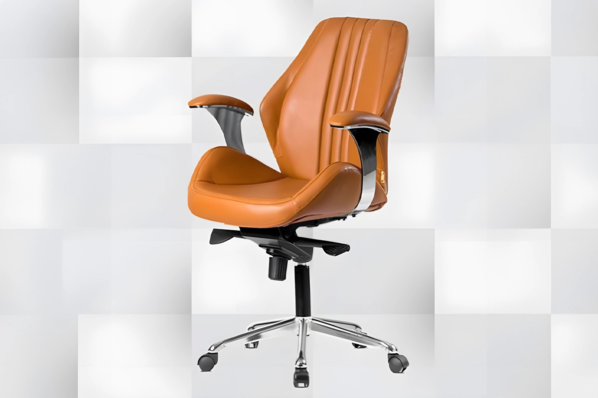 Leather Executive Office Chair with Mid Back MS-13647