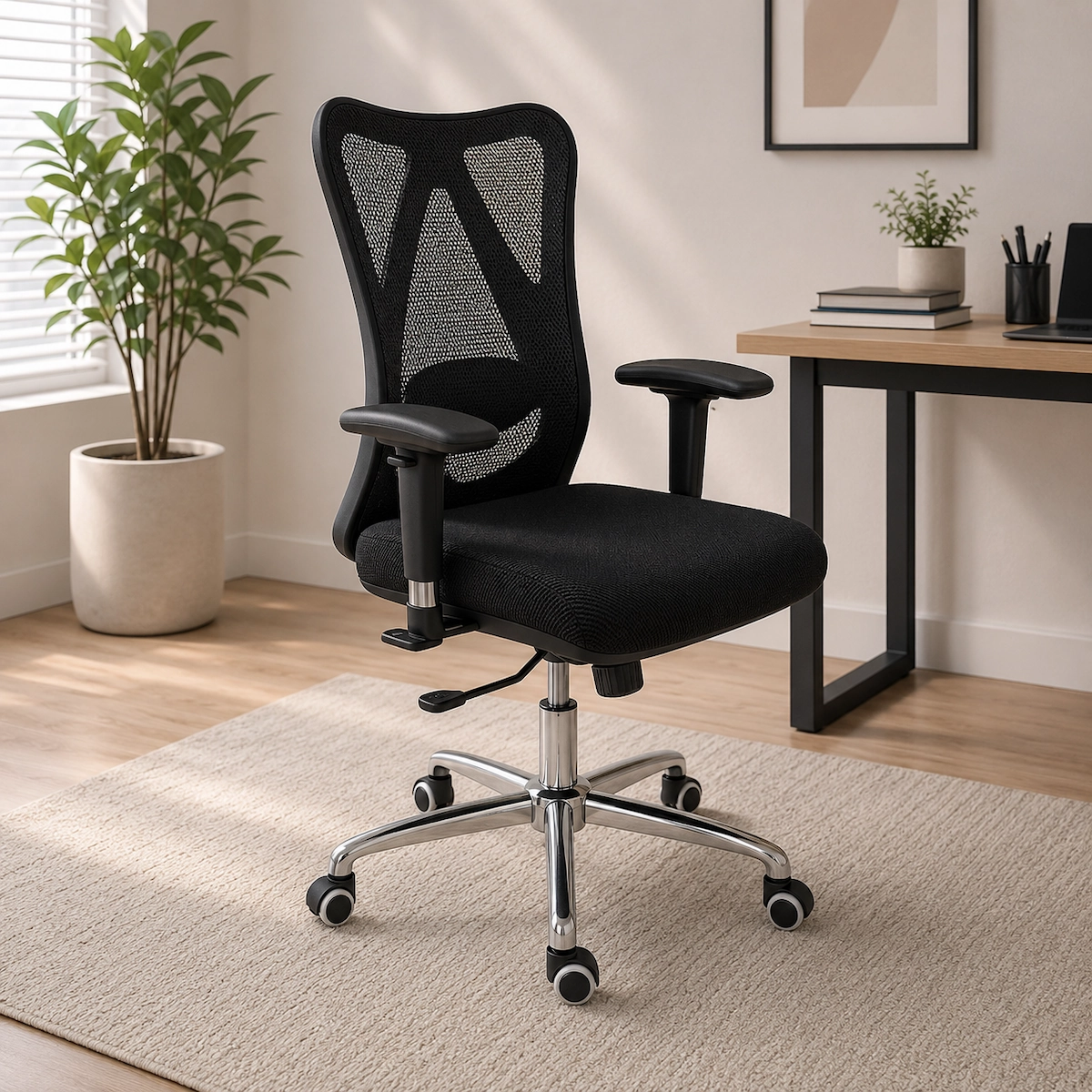 MS-9160 Medical Mesh Office Chair with Medium Back