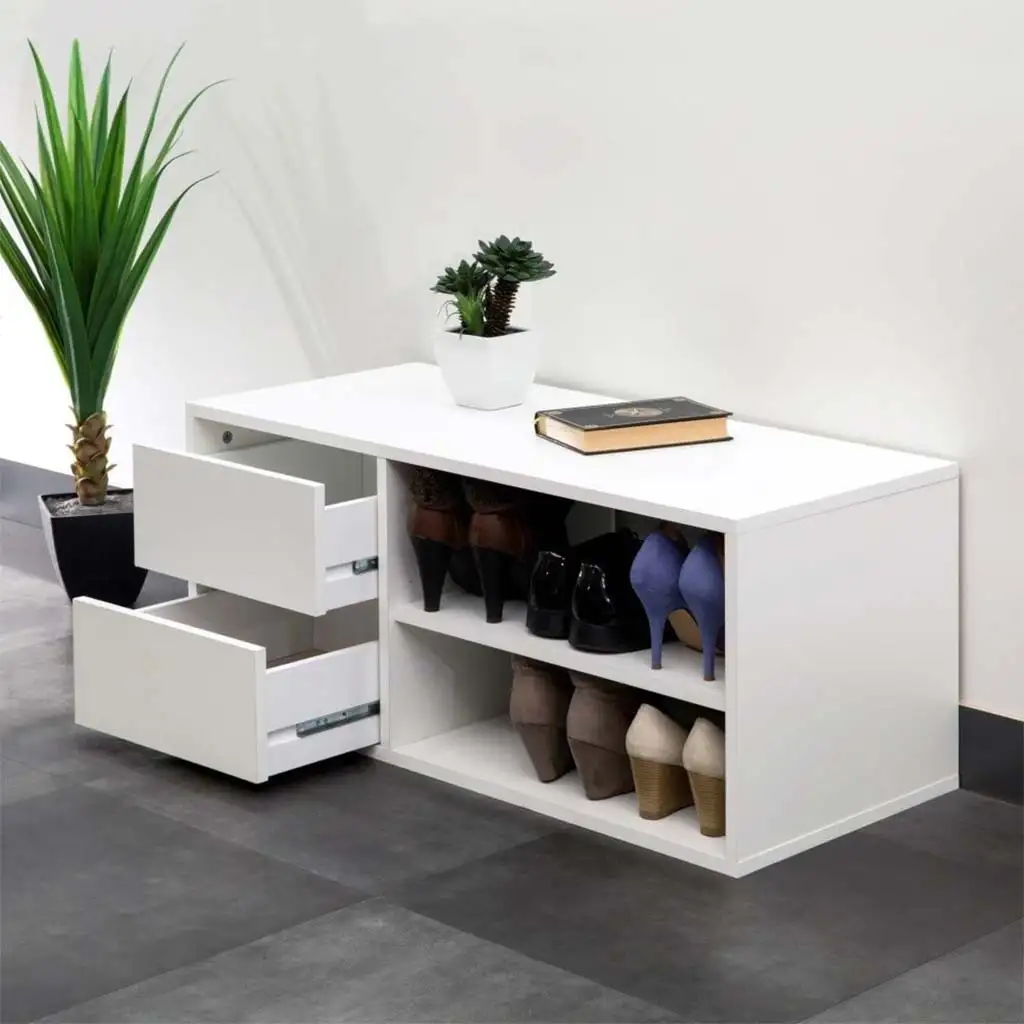 جزامة أحذية مزودة بدرجين خشب MDF عالي الجودة MS-7508