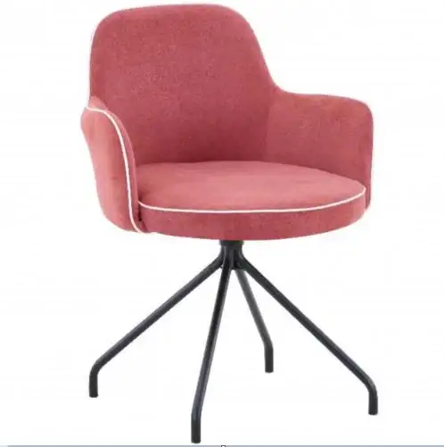 Modern armchair, natural plywood wood, imported velvet fabric MS-9163