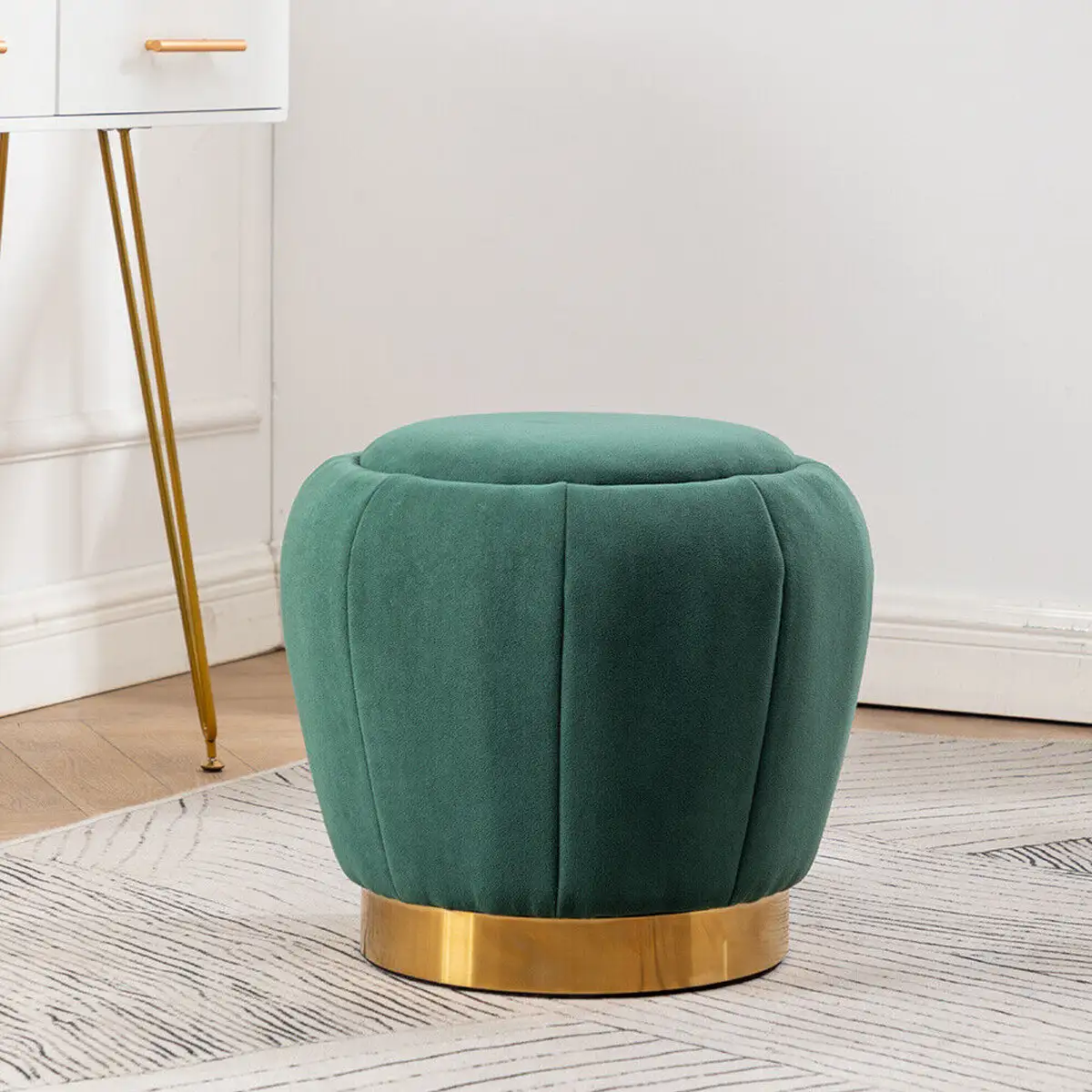 Round Pouf Made of High-Quality Materials MS-8029