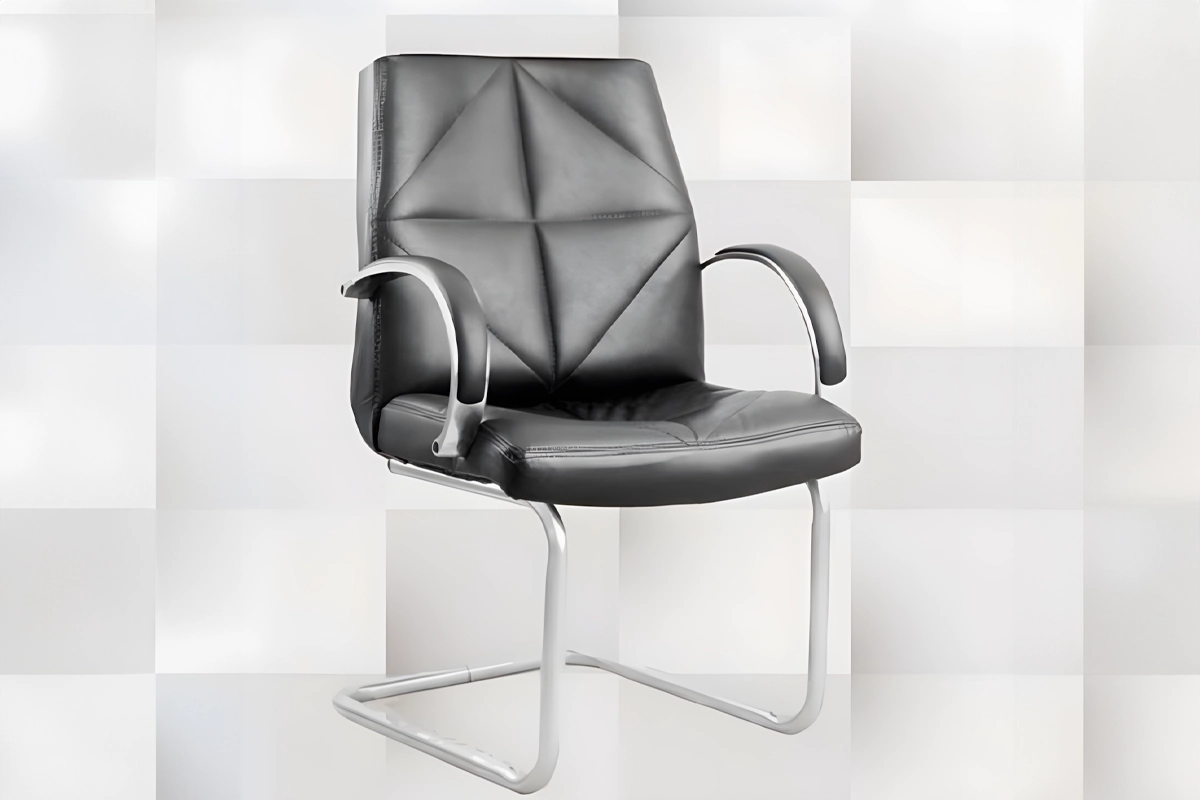 High-quality leather waiting office chair MS-13659