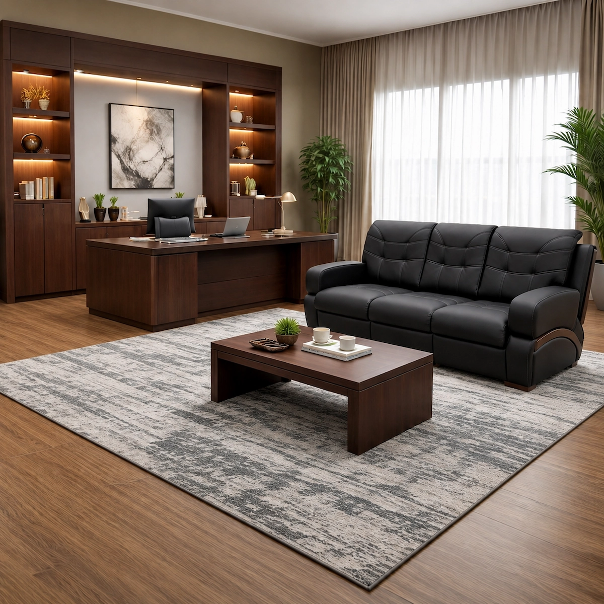 Office Reception Sofa 3-Seater MS-9706
