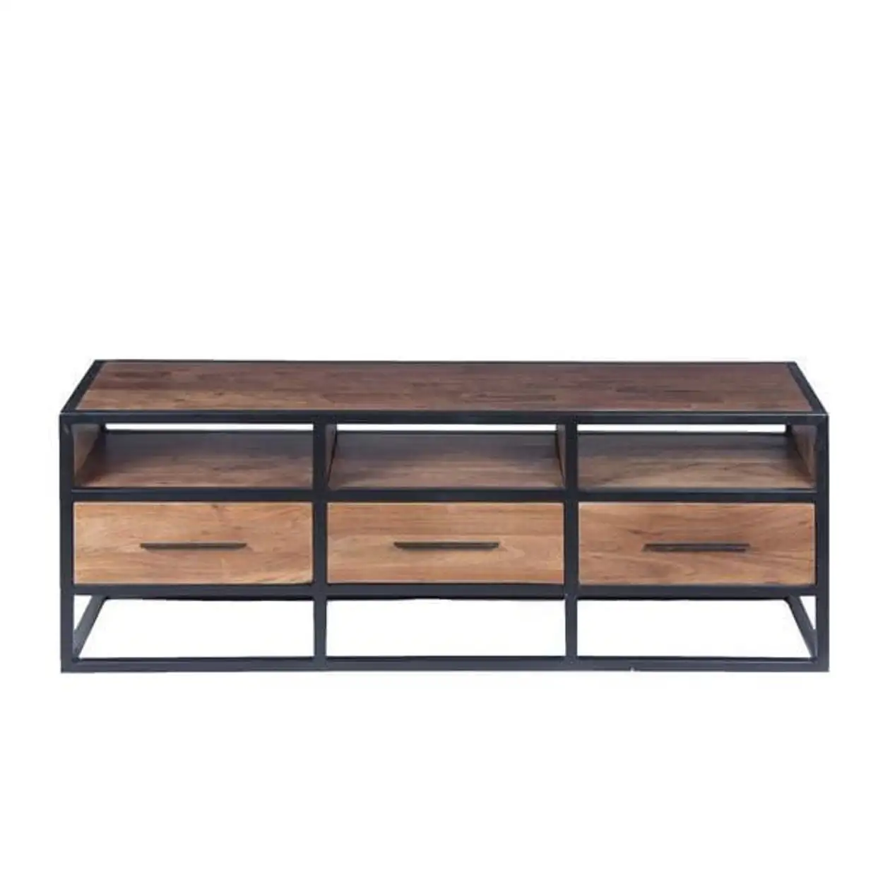 Modern TV unit steel electrostatic treated & MDF MS-11818