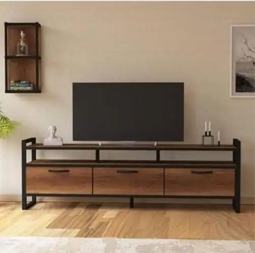 Modern TV unit steel & MDF MS-11822