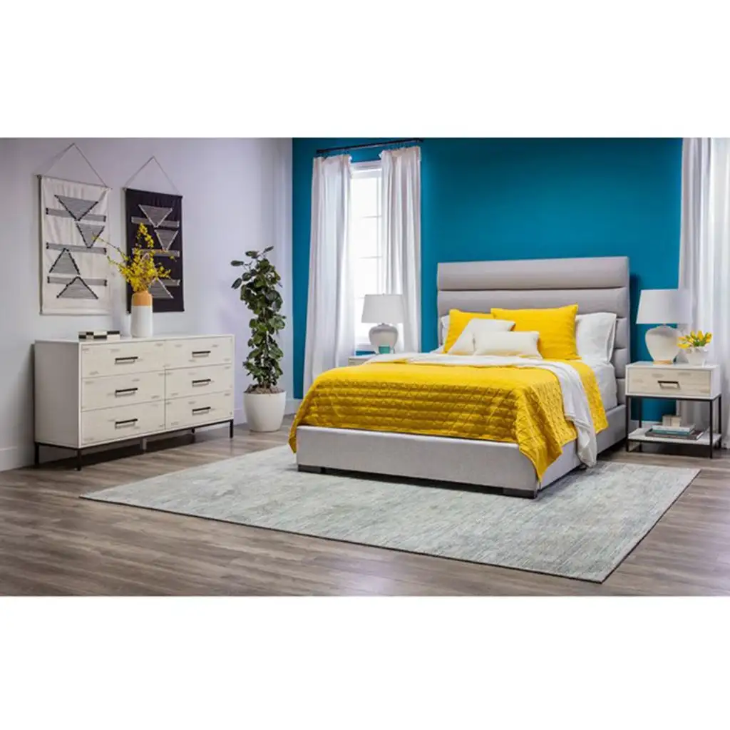 سرير مودرن مصنوع من خشب طبيعي عالي الجودة MS-9307