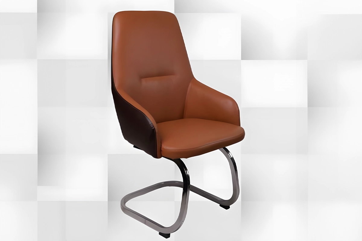 High-quality leather waiting office chair MS-13655