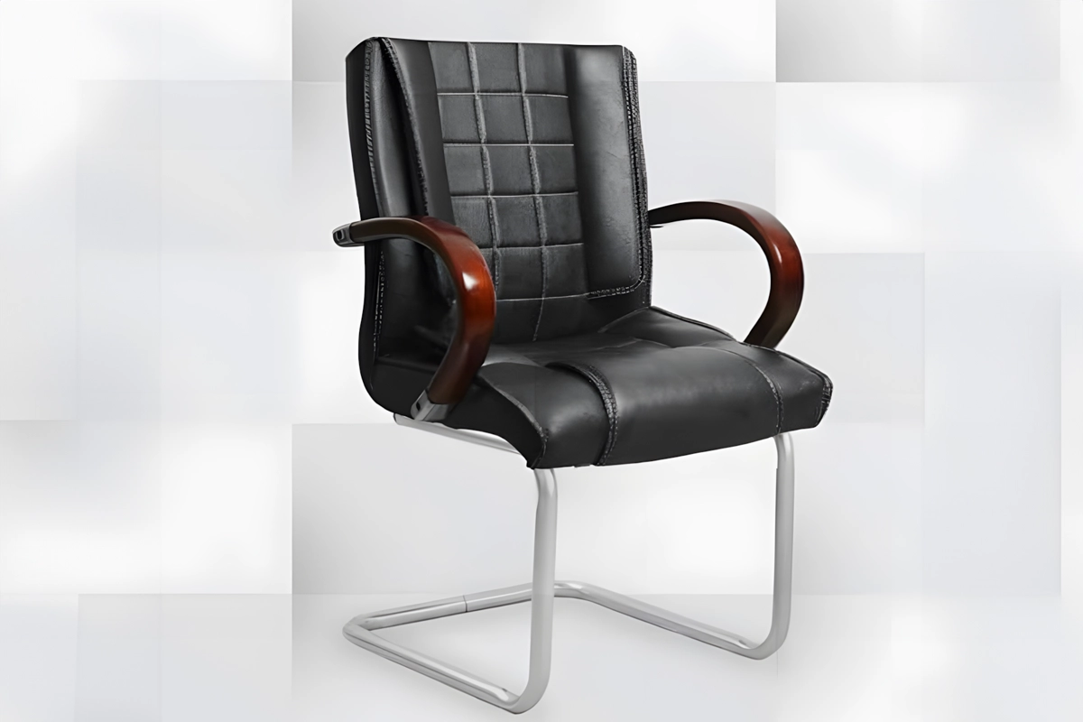 High-quality leather waiting office chair MS-13662