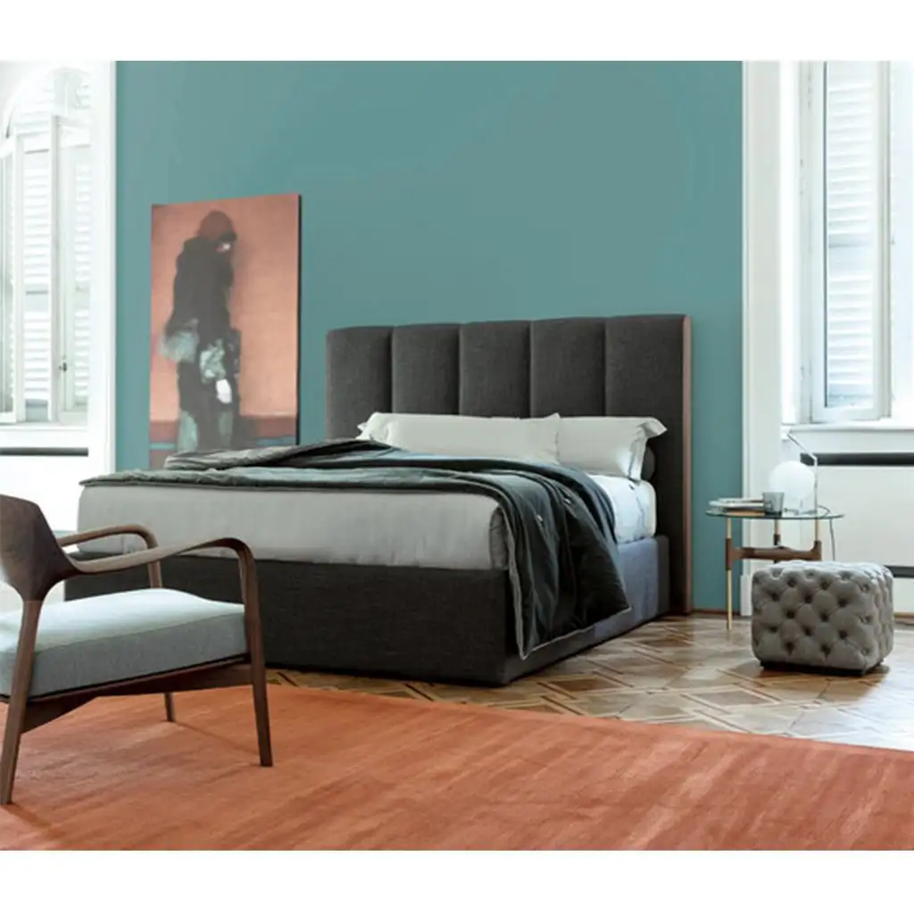 Modern Bed made of Natural Wood MS-9279