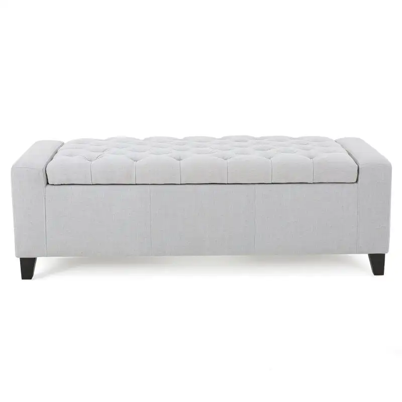 بانكيت كابتونيه بسحارة مودرن خشب MDF وقماش كتان MS-12543