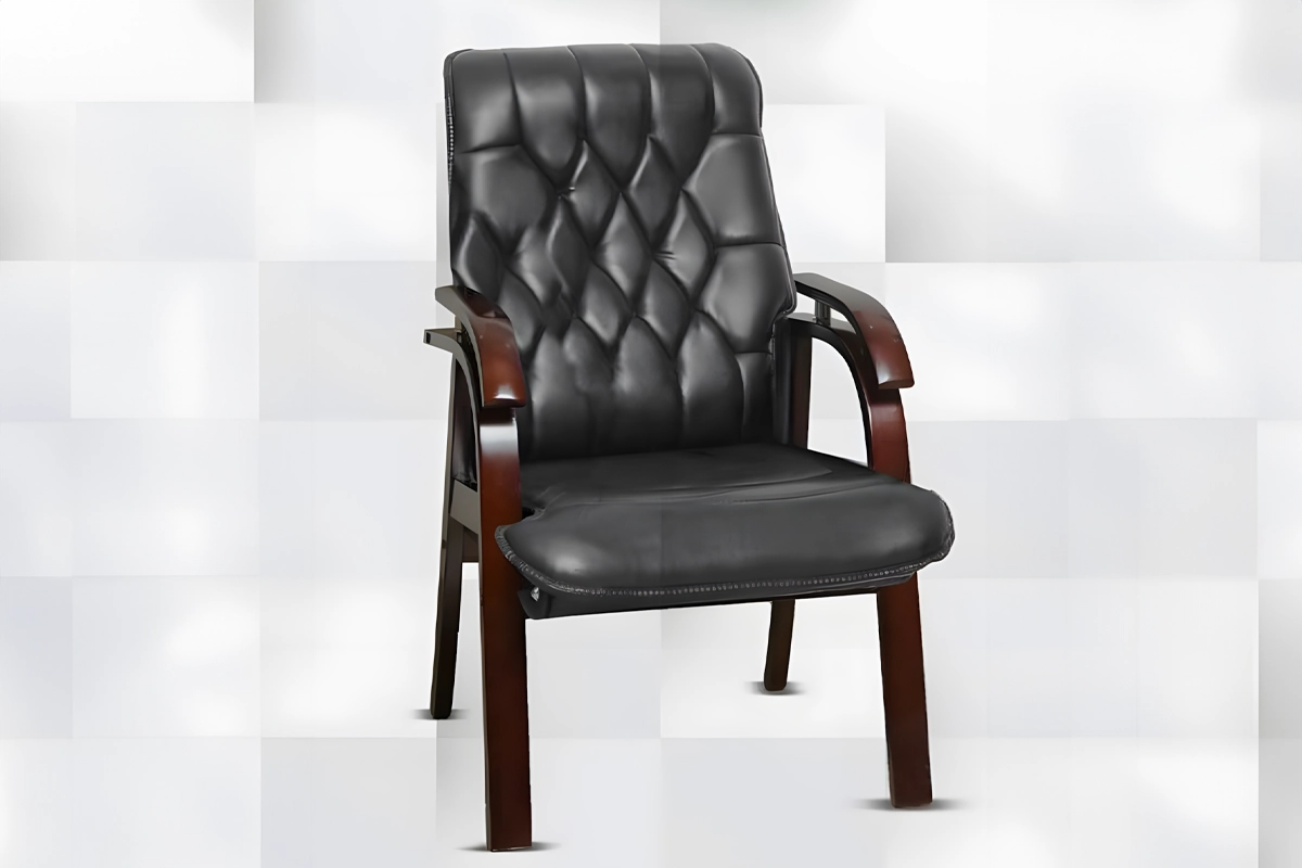 High-quality leather waiting office chair MS-13666