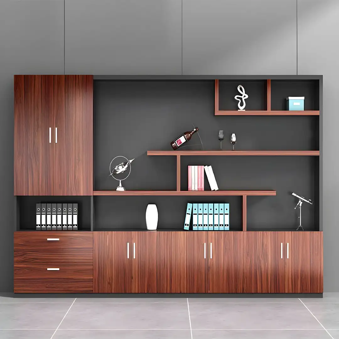 مكتبة ديكور مودرن خشب MDF (200سم × 200سم × 40سم) - MS-12976