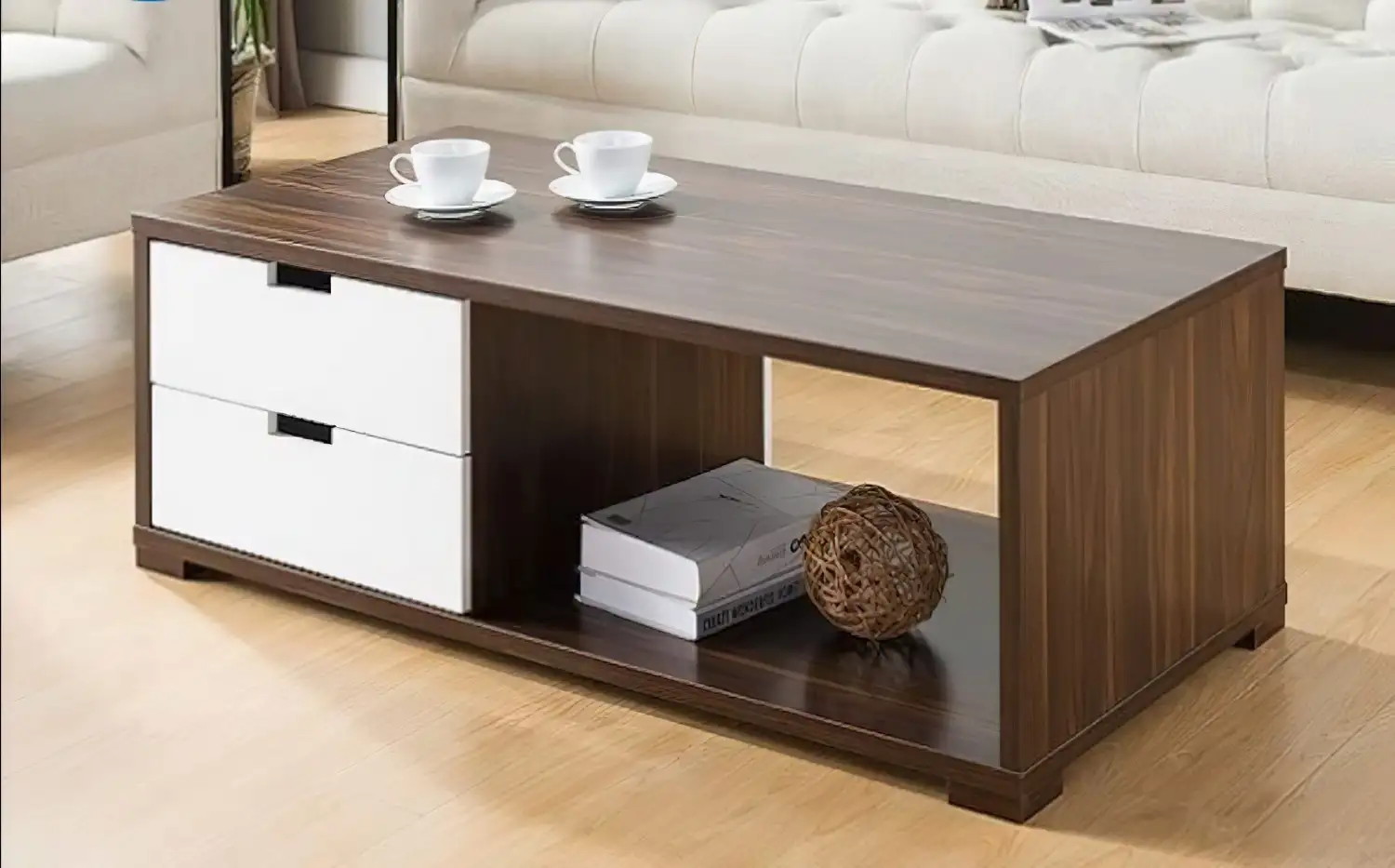 Hospitality table with 2 drawers MDF wood MS-7486
