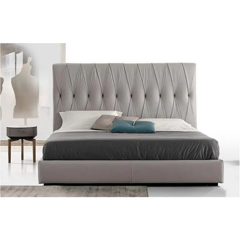 Modern Bed made of Natural Wood MS-9287