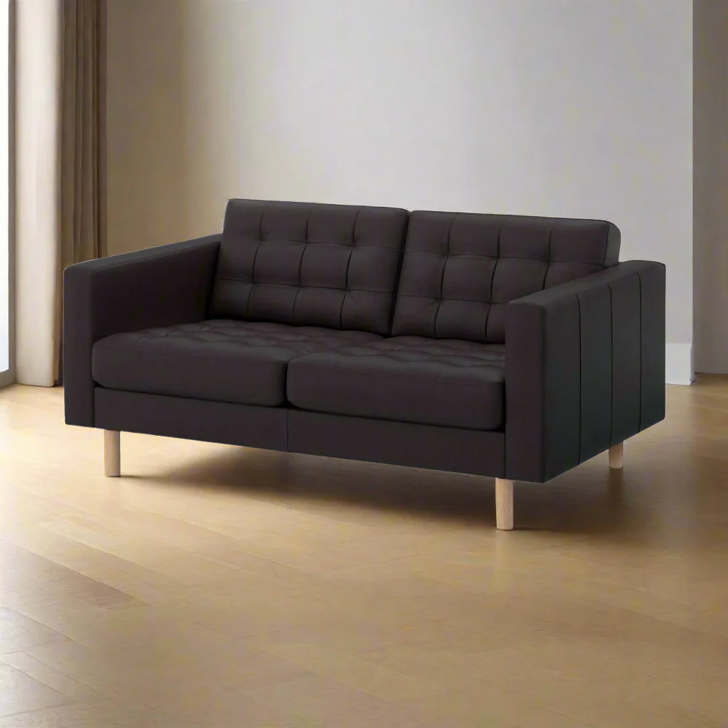 كنبه انتريه استقبال مكتبي 80x140 سم خشب زان و جلد MS-13365