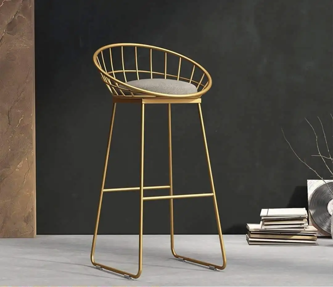Bar chair made of stainless steel with electrostatic paint MS-8921